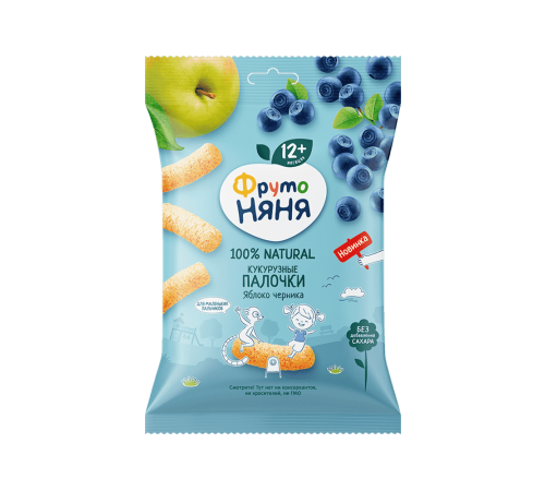 Палочки кукурузные яблоко и черника Палочки кукурузные яблоко и черника