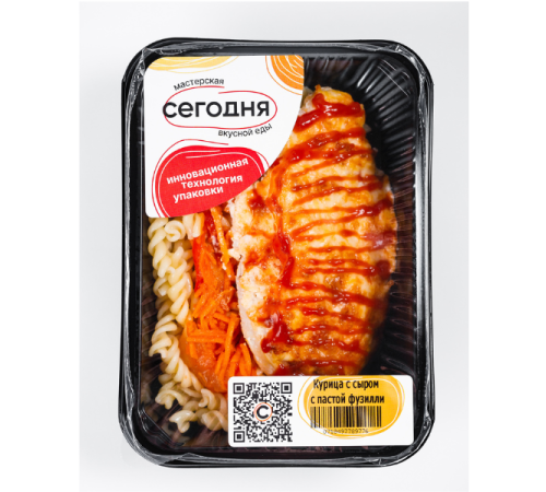 Курица с сыром с пастой фузилли Курица с сыром с пастой фузилли