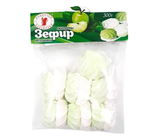 Зефир Ассорти Яблочный п/п 300гр