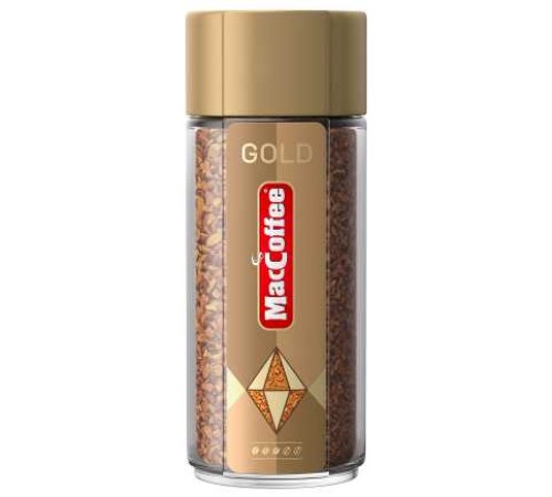 Кофе растворимый maccoffee Gold сублимированный 100г ст/б