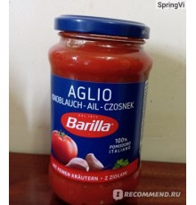 Барила соус с чесноком и травами 400гр