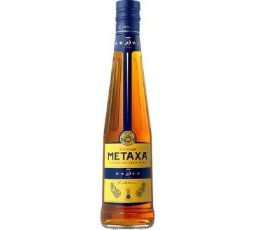 Напиток алкогольный метакса 5звезд 38% 0.5