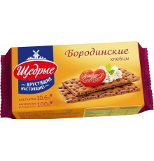 Хлебцы династия бородинские щедрые 100г м/уп