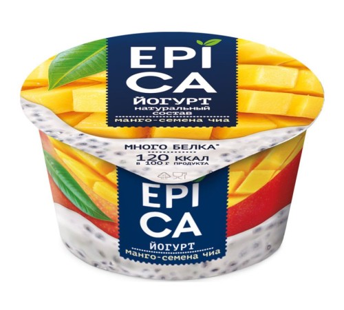EPIKA 130г Йогурт с манго и семенами чиа 5,0%
