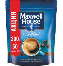 Кофе Maxwell House 200+50гр