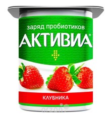 Активиа йогурт 110 гр клубника