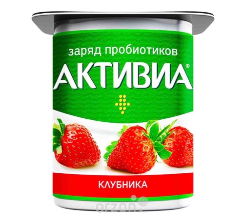 Активиа йогурт 110 гр клубника Активиа йогурт 110 гр клубника