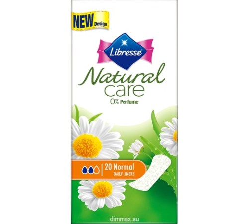 Libresse ежедн прокладки Natural Care Normal 20шт Libresse ежедн прокладки Natural Care Normal 20шт
