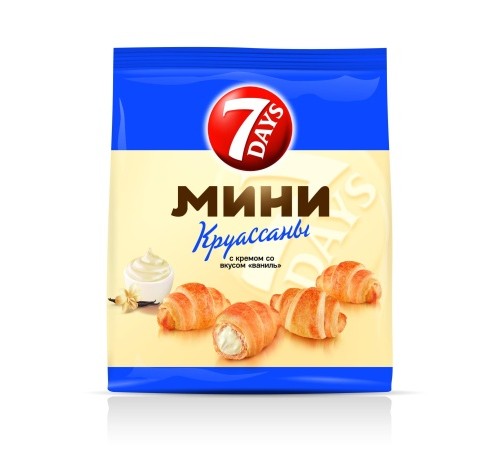 Мини Круассаны-Ваниль 7 DAYS 200гр Мини Круассаны-Ваниль 7 DAYS 200гр