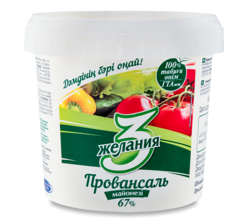 Майонез" Провансаль " 3 желания 800 гр ведро Майонез" Провансаль " 3 желания 800 гр ведро