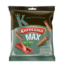 Сухарики кириешки Max соленые со вк.охотничьих колбасок 40г