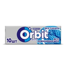Жевательная резинка wrigley's Orbit вайт белоснежный освежающая мята 10под