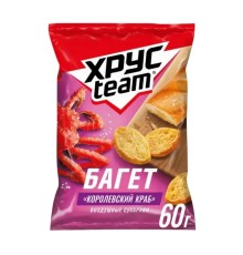 Сухарики воздушные хрусteam багет вк.королевск.краб 60г
