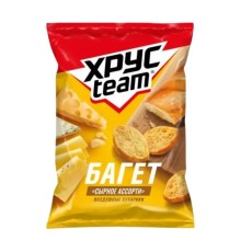 Хрустим Багет Сырное ассорти 60г