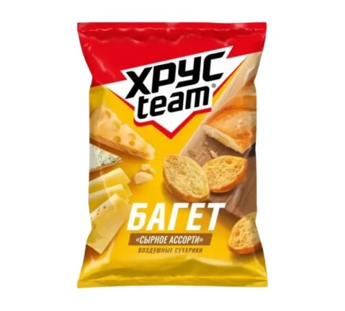 Хрустим Багет Сырное ассорти 60г