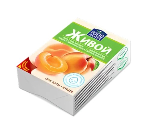 Творожная масса Живой ФМ Курага 18% 0,90 кг пергамент