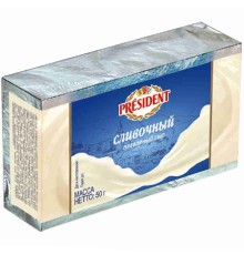 Сыр плавленый Lactalis President сливочный 50г 45%