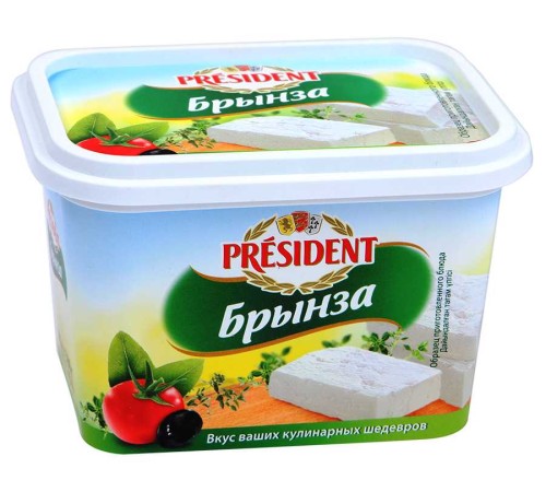 Сыр брынза Lactalis President 45%ж 500г ванночка