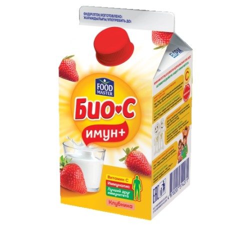 Биойогурт Био-С клубника 0,45