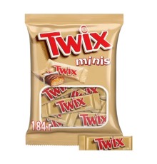 Шоколадный батончик twix minis, 184г, 2263