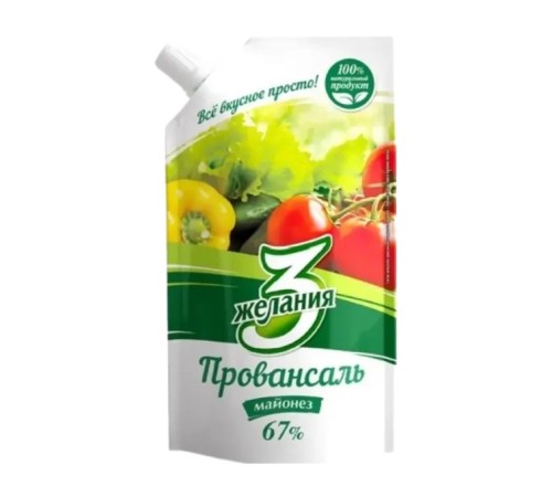 Майонез "3 желания" "Провансаль" 100гр верт