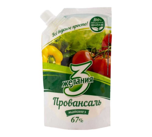 Майонез "3 желания" "Провансаль" 100гр верт