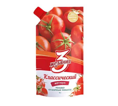 Кетчуп "3 желания" "Классический" 250 гр доз