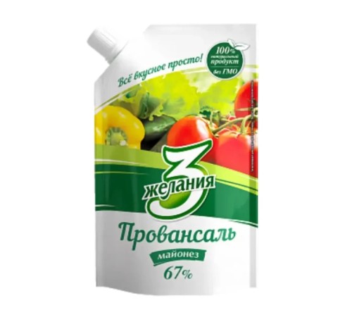 Майонез "3 желания" "Провансаль" 190гр доз