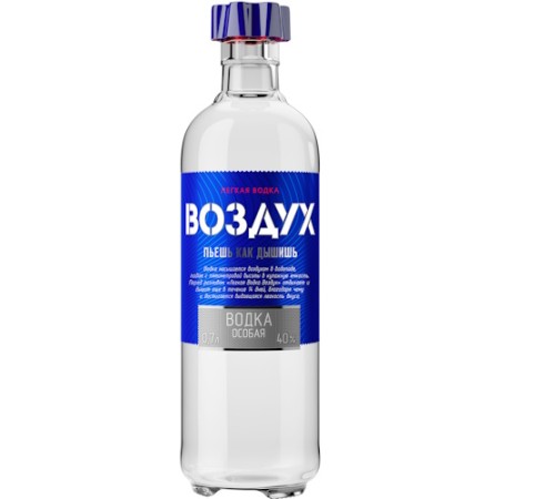 Водка особая воздух  40% 0.7