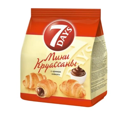 Мини Круассаны-Какао 7 Days 200гр