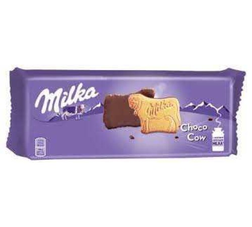 Печенье milka покрытое молочным шоколадом 200г м/уп
