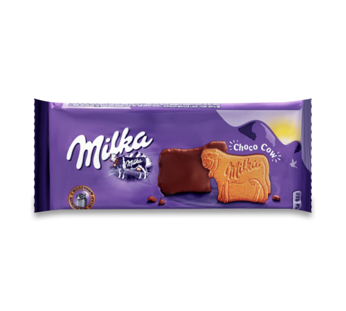 Печенье milka покрытое молочным шоколадом 200г м/уп