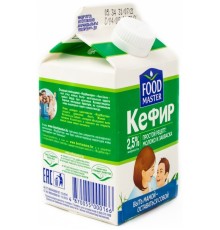 Кефир Food master 2.5% tetrapak 500мл