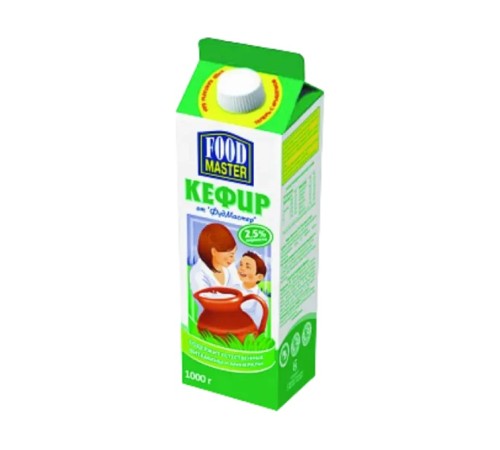 Кефир фуд Мастер 2.5% tetrapak 1л