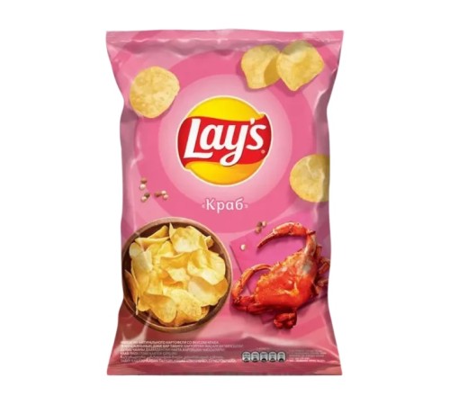 Чипсы Lays Краб 140гр