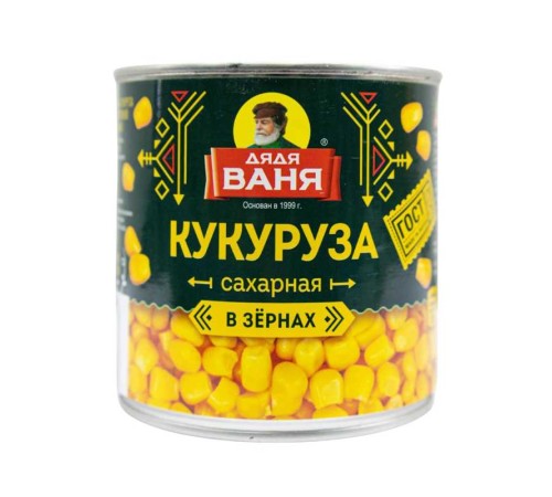 Дядя Ваня кукуруза сладкая 425мл/жб 340г