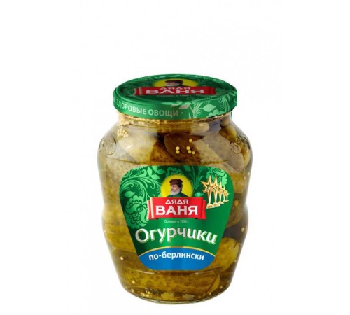 Дядя Ваня огурчики по-берлински 680г 6-9см ст/б 12/96