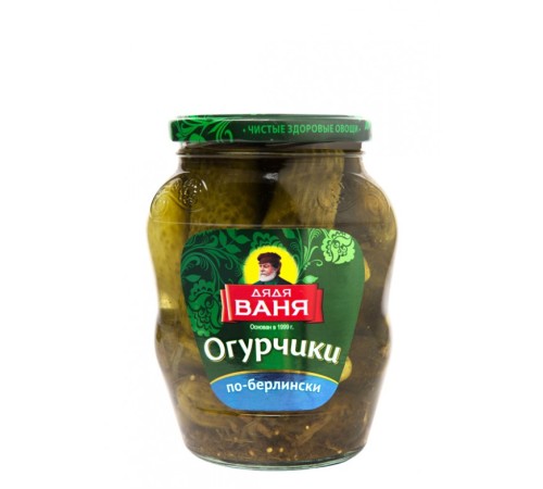 Дядя Ваня огурчики по-берлински 680г 6-9см ст/б 12/96