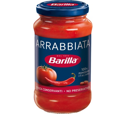 Соус barilla томатный арраббьята с перцем Чили с/б 400г х 6 Италия
