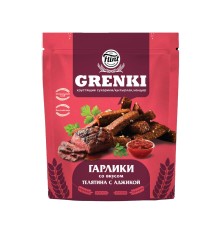 Гренки Гарлики ТМ Flint со вкусом телятины с аджикой 90 гр