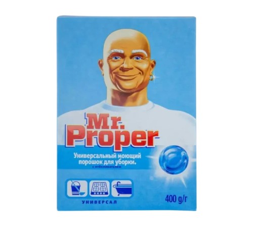 Чистящее средство mr.proper (mr.proper) 400г, с отбел. эффектом, универсал, порошок, ш/к 31685