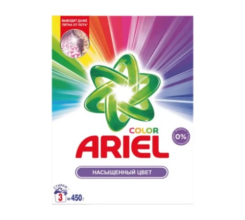 Стиральный порошок Ariel автомат Color&style в к/у 0.450кг