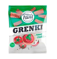 Гренки ТМ "Flint" со вкусом "томат спайси" 100 гр