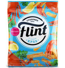 Сухарики  Flint Краб 60гр