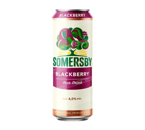 Пивной напиток Somersby Blackberry банка