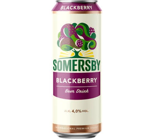 Пивной напиток Somersby Blackberry банка