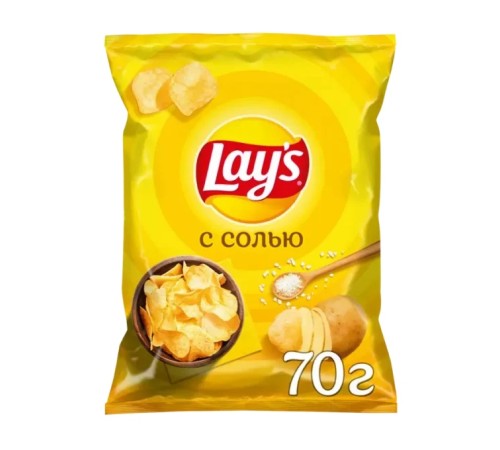 Чипсы Lays Соль 70г