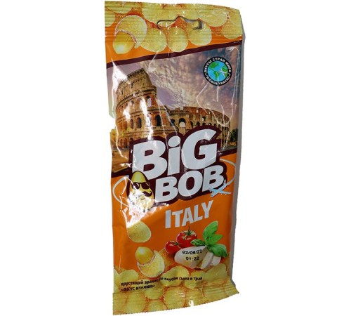 Арахис Хрустящий ТМ BigBob со вкусом сыра и трав "Вкус Италии" 50гр