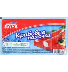 Крабовые палочки вак уп 1/200г vici душа океана
