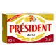 Масло сливочное Lactalis President мдж82% 125г фольга